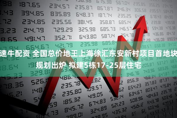 速牛配资 全国总价地王上海徐汇东安新村项目首地块规划出炉 拟建5栋17-25层住宅